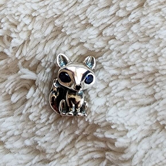 New authentic Sterling Silver Charm Fox for Pandora Moments bracelet - Picture 1 of 4